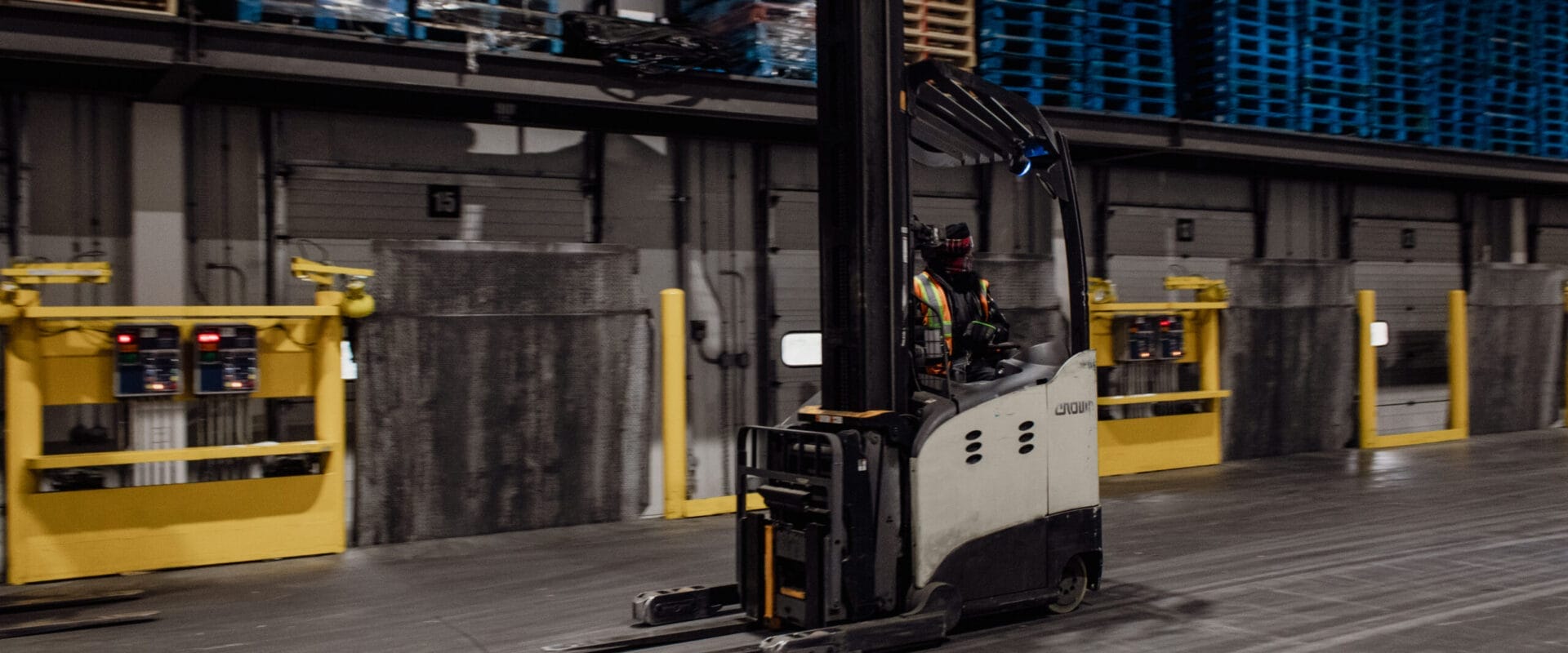 Forklift on K2 Dock
